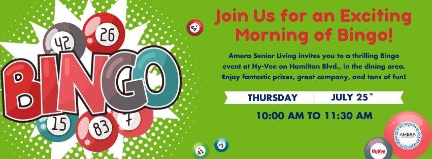 Amera Hyvee Bingo (Facebook Event)