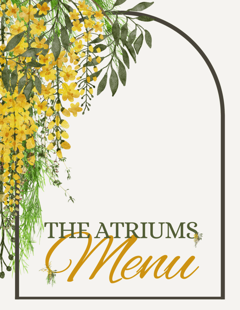 Atriums Spring Menu Cover